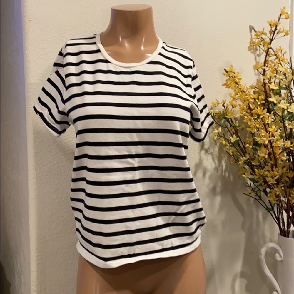 Madewell tie back striped Sz M(3)